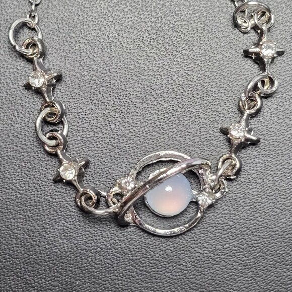 Celestial Silvery Bracelet With Rhinestone Accents‎ (NWOT) - Picture 3 of 5